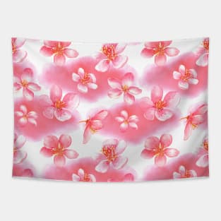 Cherry blossom Watercolor Tapestry