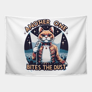 Another One Bites The Dust - Queen Tribute - Freddy Tribute - Mercury - Queen - Funny Sayings - Funny Gift - Funny Slogan - Funny Quotes - Funny Animals - Rock Tribute - Music Rock - Pop Tapestry