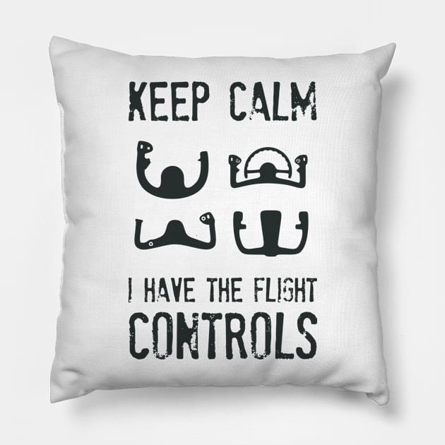 Airplane Pilot - I have the Flight Controls Pillow by Pannolinno