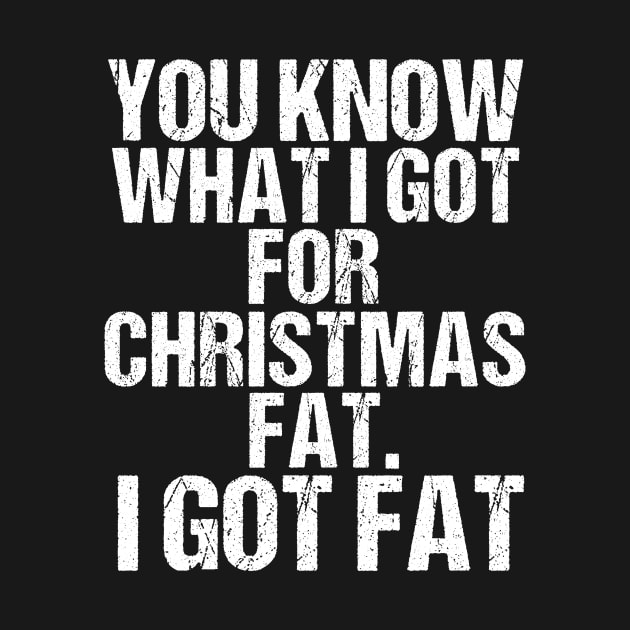 Funny Christmas Dinner Eating Eat Obese Fat Overweigt Gift by TellingTales