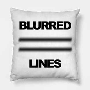 Blurred lines Pillow