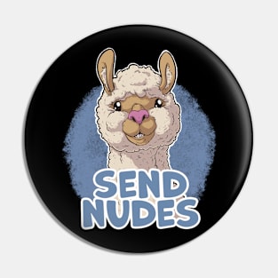 Alpaca Nudes (blue) Pin