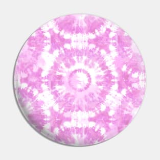 Pink and White Tie Dye Batik Pin