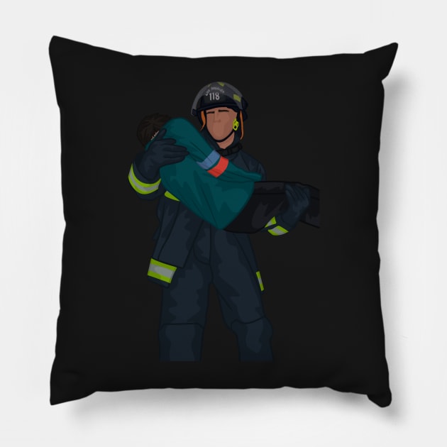 Edmundo 'Eddie' Diaz | 911 Pillow by icantdrawfaces