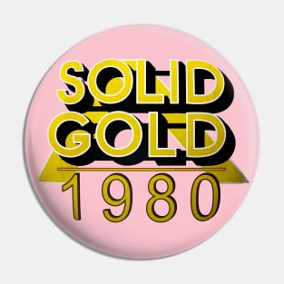 Solid Gold • 1980s American Music Television Pin