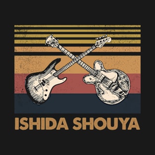 Retro Design Shouya Proud Name Guitars Anime T-Shirt