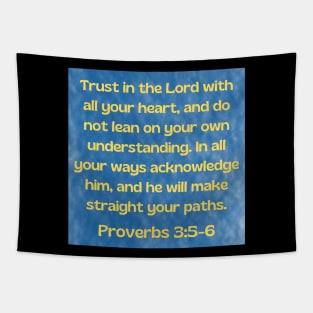 Bible Verse Proverbs 3:5-6 Tapestry