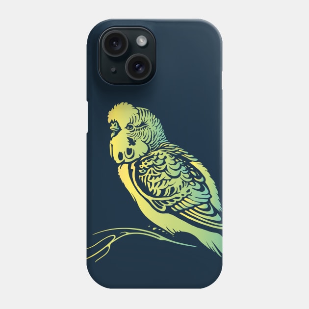 Budgie (Parakeet) Phone Case by Yulla