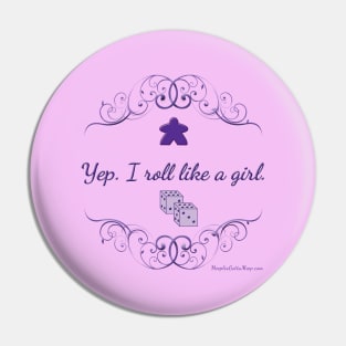 Like a Girl, purple Pin