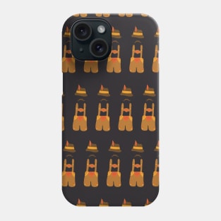 Oktoberfest guy. Lederhosen in a row. Oktoberfest print. Phone Case