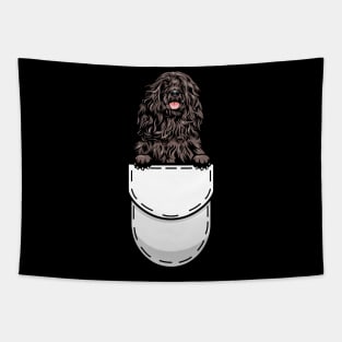 Portuguese Water Dog Pocket Dog Tapestry