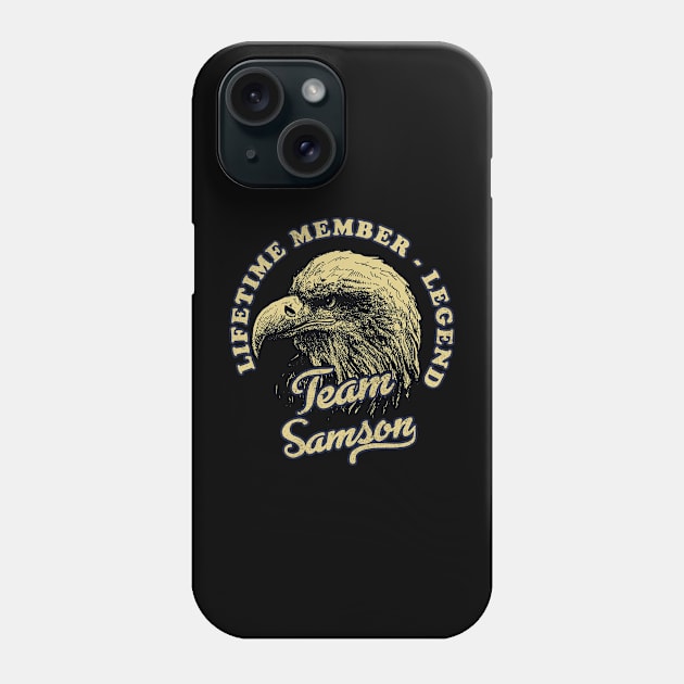 Samson Name - Lifetime Member Legend - Eagle Phone Case by Stacy Peters Art