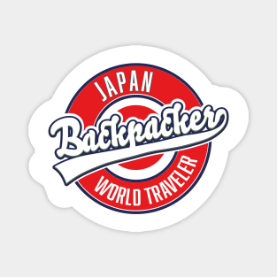 Japan backpacker world traveler Magnet