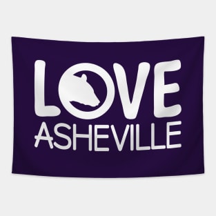 I Love AVL Black Bear - WO Purple 13 Tapestry