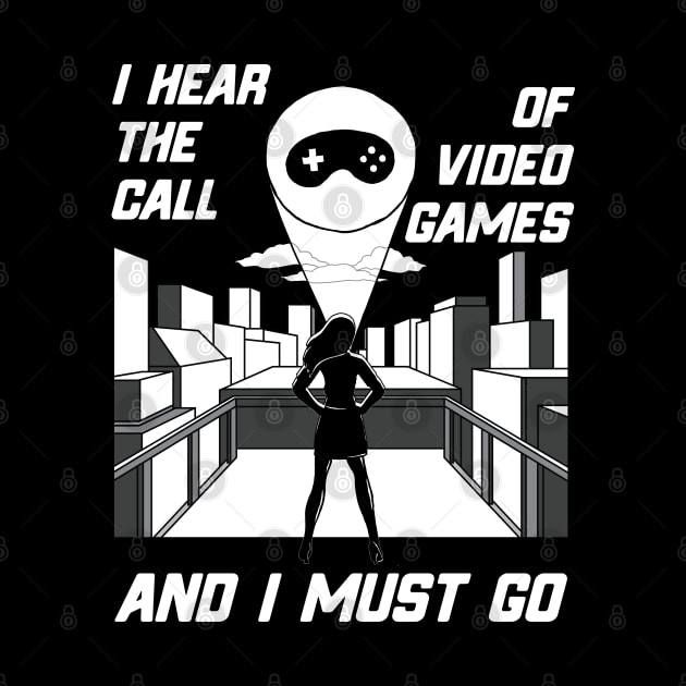 Girl Gamer Video Games Calling Girl Gamers Gift by atomguy