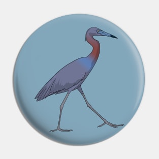 Little Blue Heron Pin