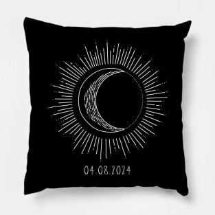 Totality 04.08.2024 April 8, 2024 Solar Eclipse Pillow