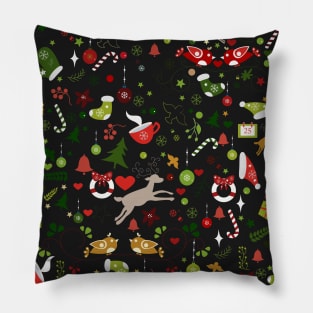 Merry Christmas Pattern Pillow