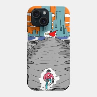 Cyberpunk Showdown: Kaneda vs Tetsuo Phone Case