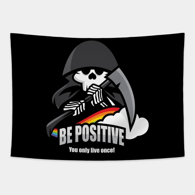 Be Positive Tapestry by jrberger