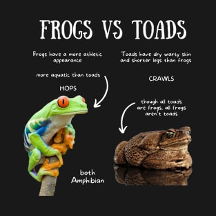 Animal Facts- Frogs vs Toads T-Shirt