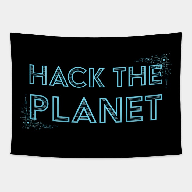 Developer Hack The Planet Tapestry by thedevtee