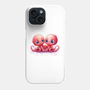 Valentine Octopus Couple Phone Case