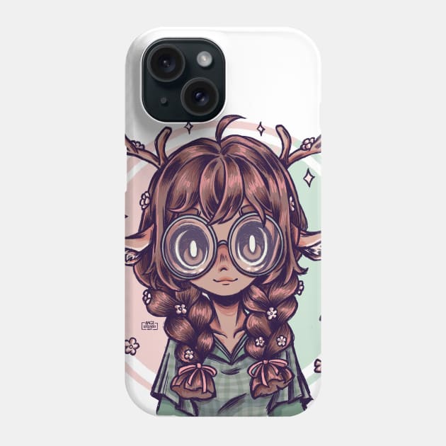 deer girl Phone Case by Angi.Laguado