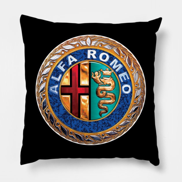 Alfa Romeo 2 Pillow by Midcenturydave