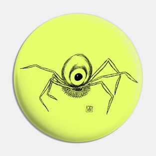 One eyed spidery alien robot Pin