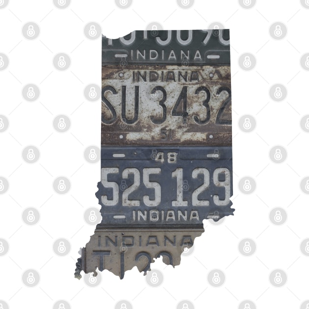 Vintage Indiana License Plates by juniperandspruce