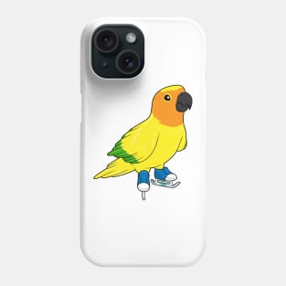 Parrot Ice skating Ice skates Phone Case