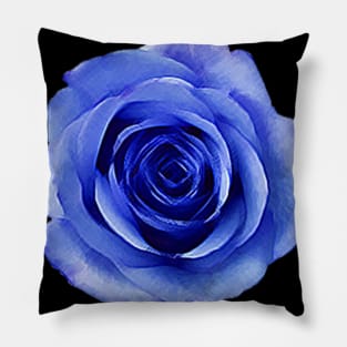 Blue Rose Pillow