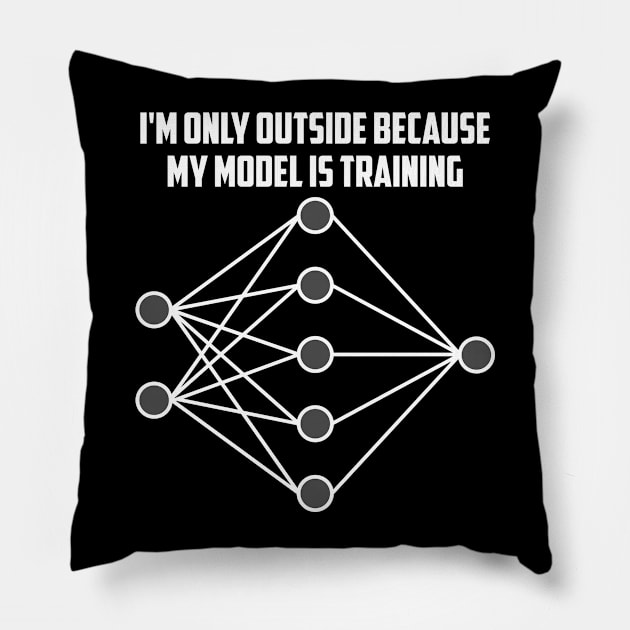 Neural Network Model Pillow by encodedshirts