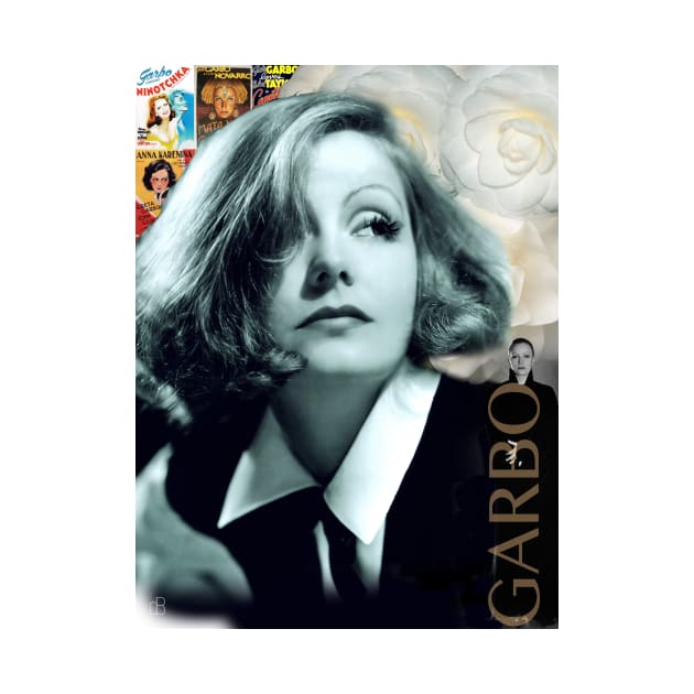 Greta Garbo Collage Portrait by Dez53