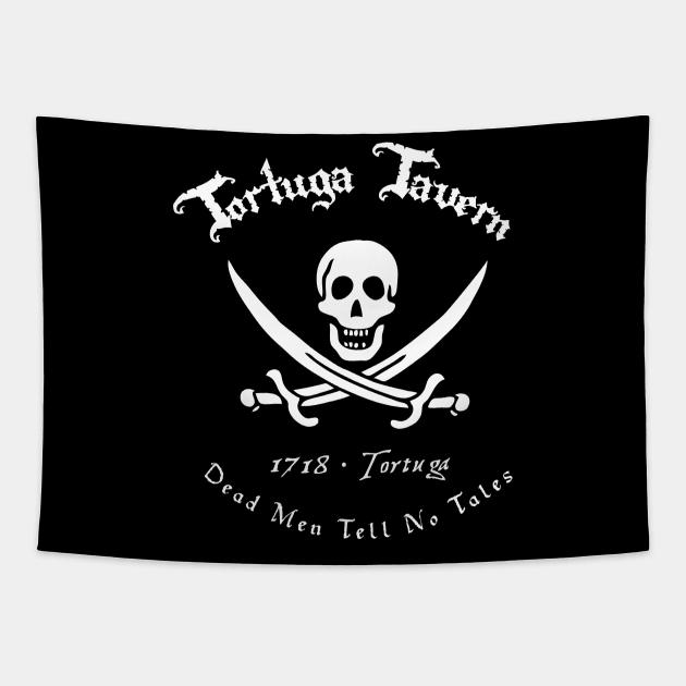 Dead Men Tell No Tales: A Pirates Life Tapestry by fatbastardshirts