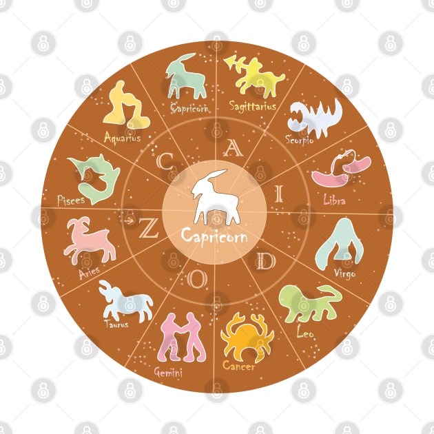 Capricorn, 2, Zodiac, Astrology, Horoscope, Stars, Sun-and-moon. Birthday, Valentines-day, Holidays, by PrintedDreams