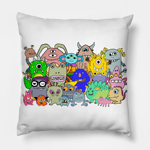 Monster Ranger Team Pillow by IdinDesignShop