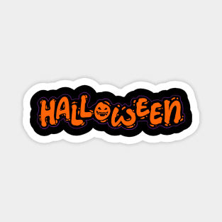 Halloween lettering vector Magnet