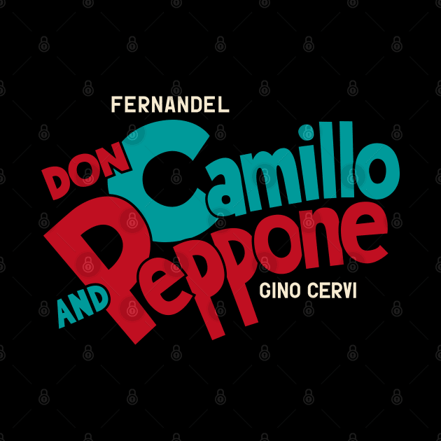 Don Camillo and Peppone Typography Design by Boogosh