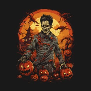 Creepy and Cool: Halloween Korean Zombie T-Shirt