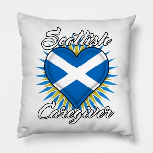 Scottish Caregiver (white font) Pillow