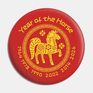 Chinese Year of the Horse 2026 Pin