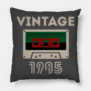 Vintage Cassette Tape - 1985 Pillow