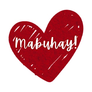 Philippines mabuhay heart love abroad OFW T-Shirt