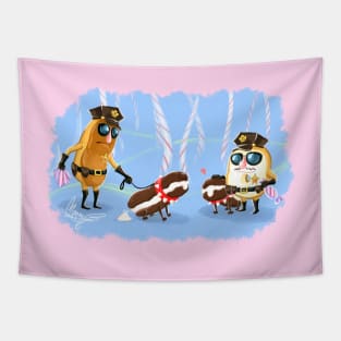 Wreck-It Ralph: Doughnut Cops and Devil Dogs Tapestry