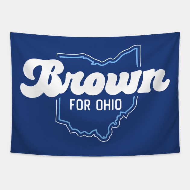 Brown for Ohio // 2024 Senate Race // Turn Ohio Blue Tapestry by SLAG_Creative