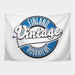 Rovaniemi final vintage style logo Tapestry