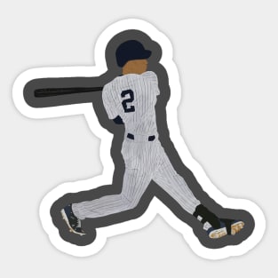 Derek Jeter 2 Jersey Number Sticker Sticker for Sale by gretaboone