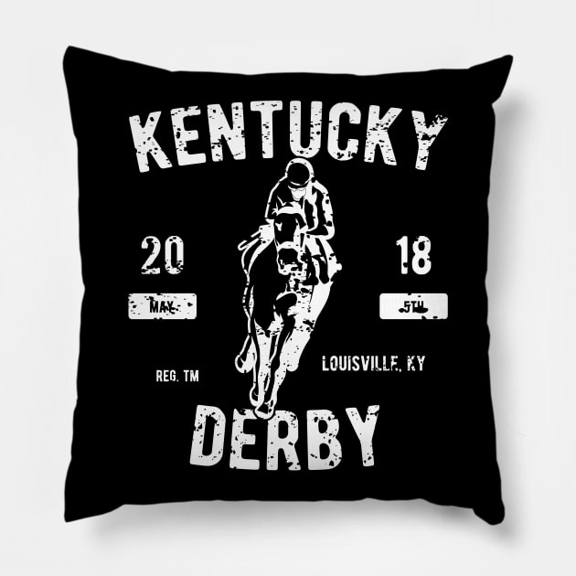 Kentucky Derby Pillow by JakeRhodes